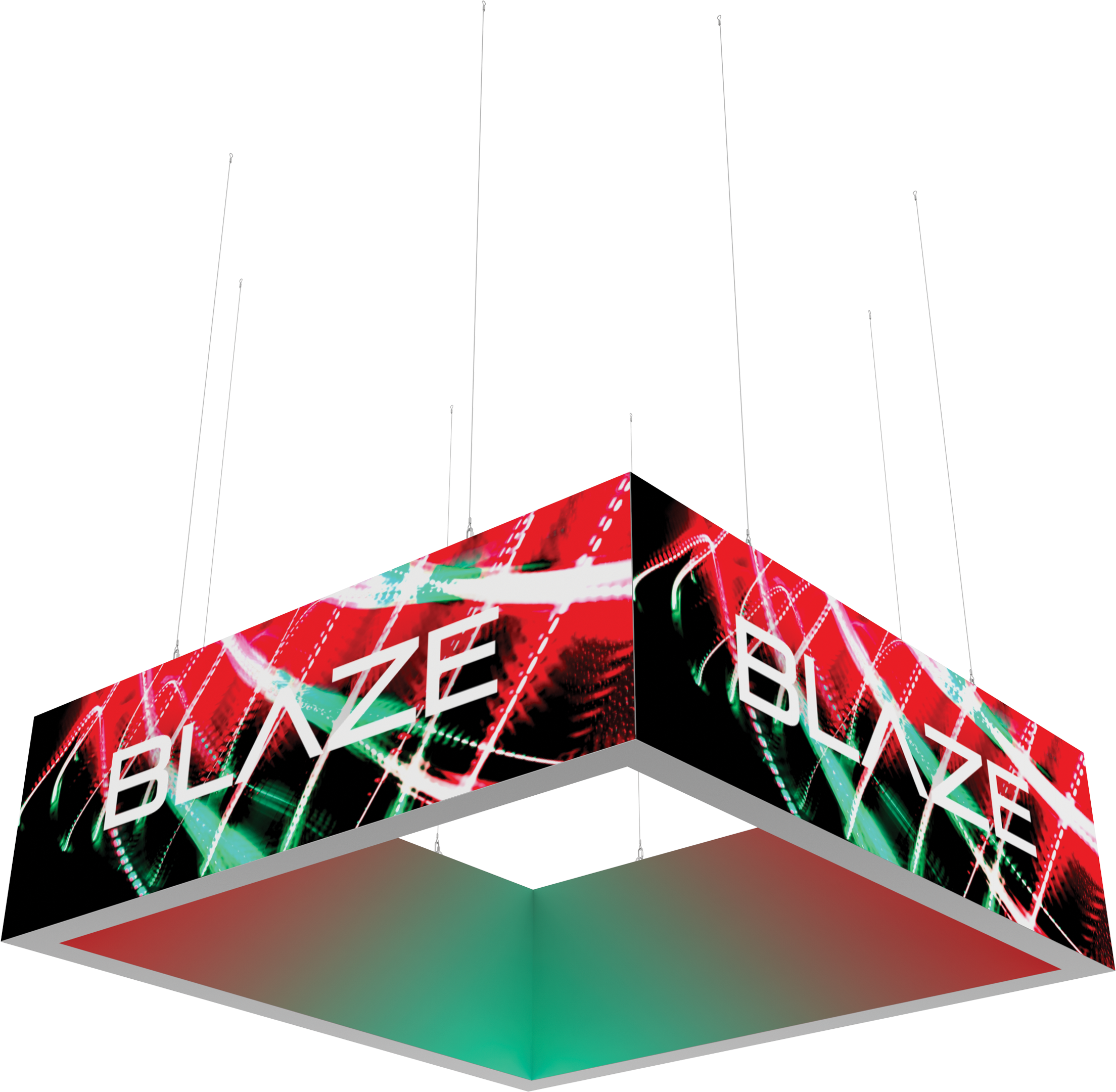 Blaze Light Box - Hanging Square 1003