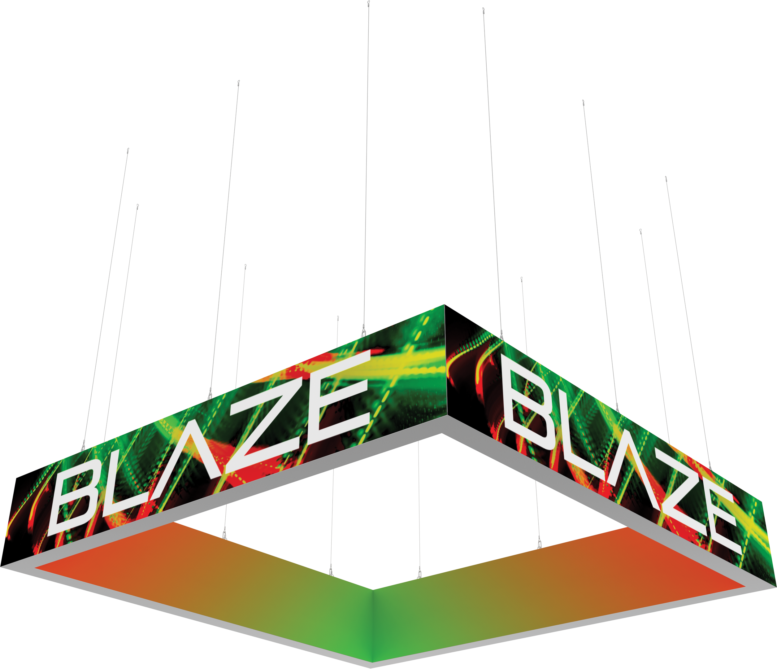 Blaze Light Box - Hanging Square 1202