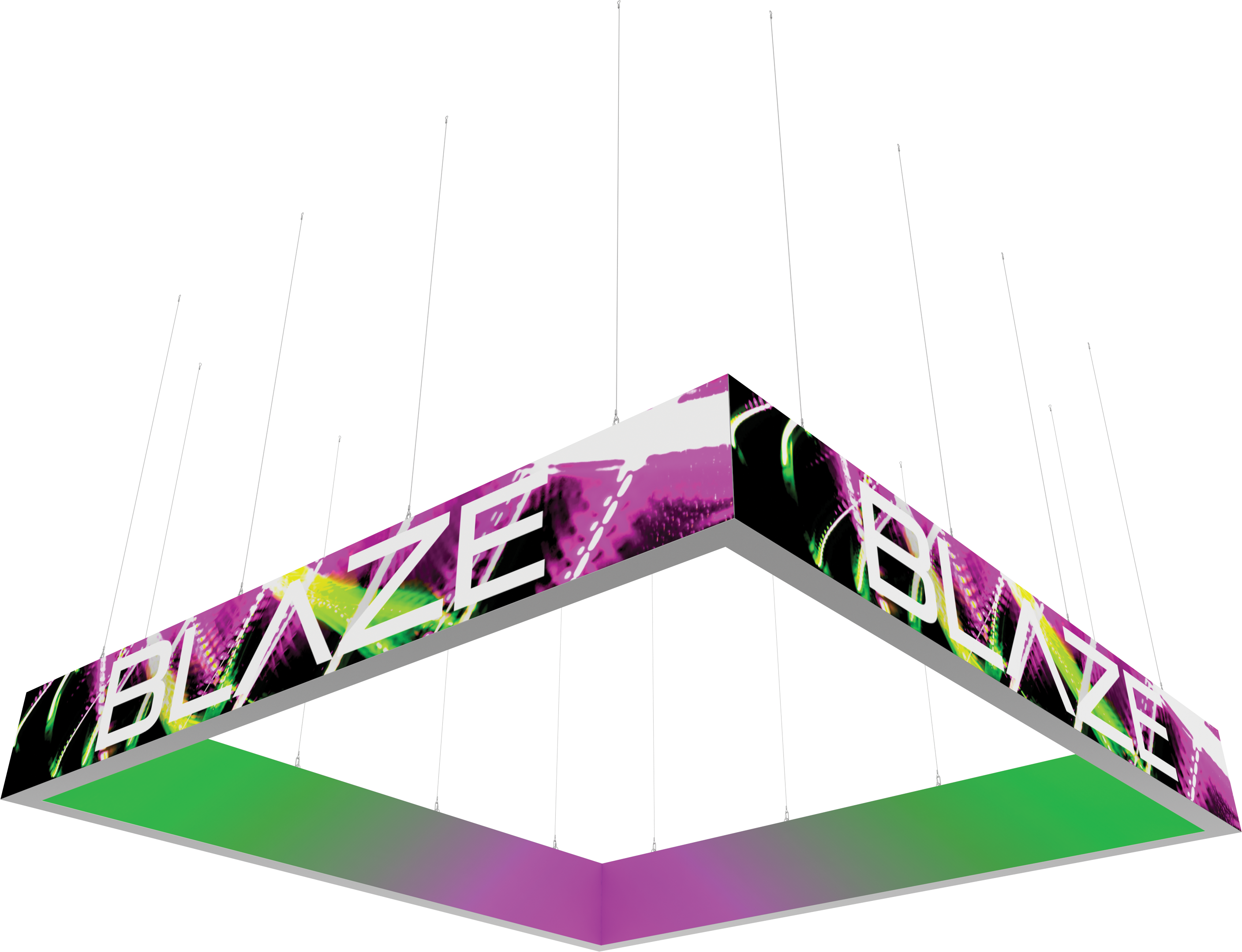 Blaze Light Box - Hanging Square 1602