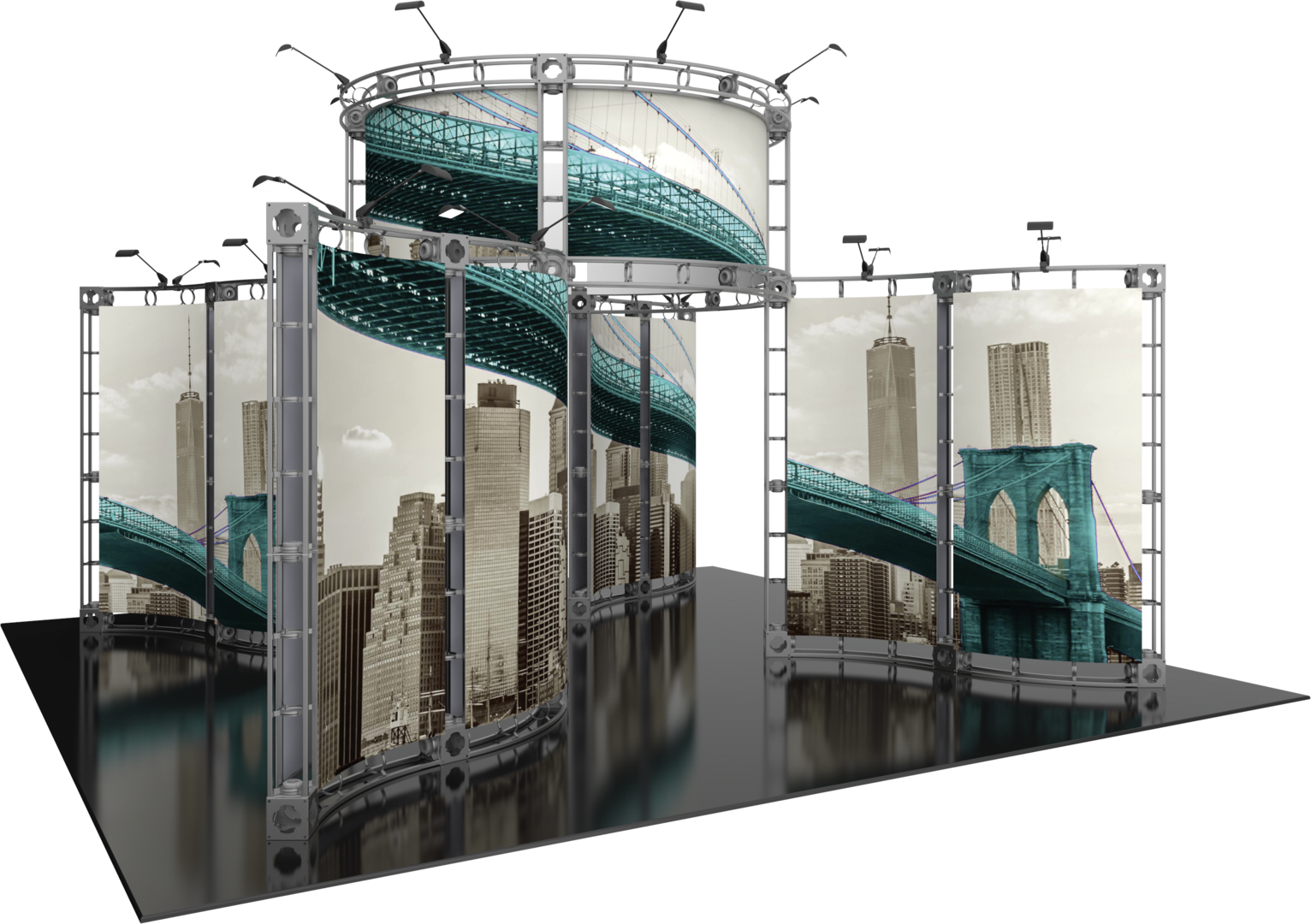 Canis Orbital Express Truss 20x20 Modular Island Exhibit