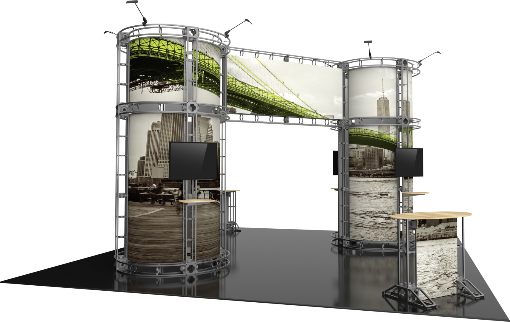Gemini Orbital Express Truss 20x20 Modular Island Exhibit