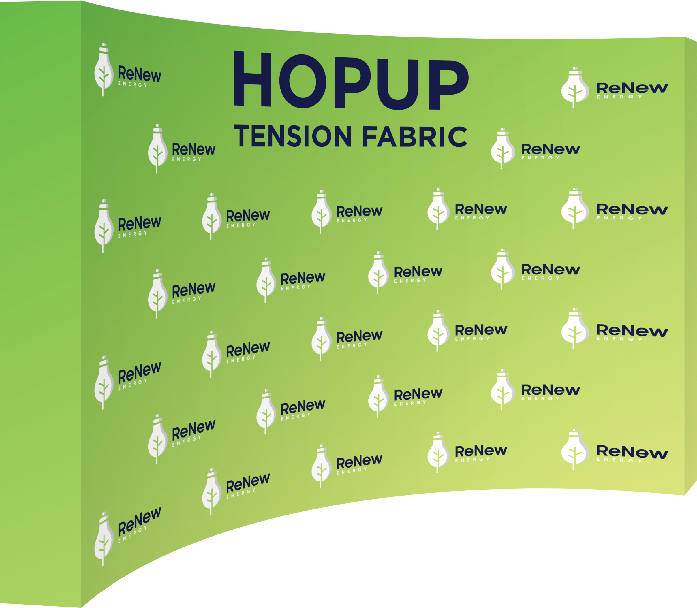 Hopup 13ft Curved Full Height Tension Fabric Display