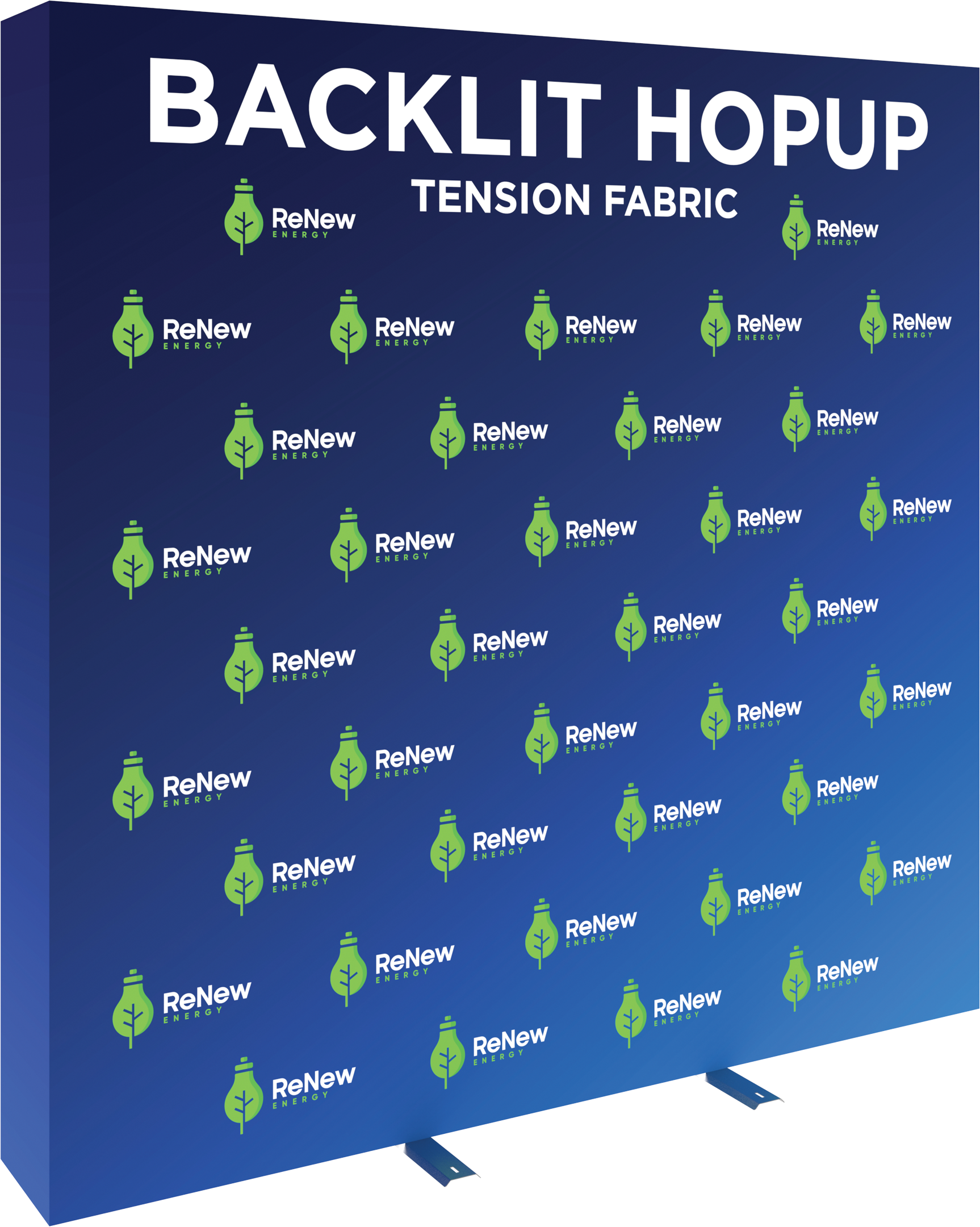 Hopup 7.5ft Backlit Straight Tension Fabric Display Kit