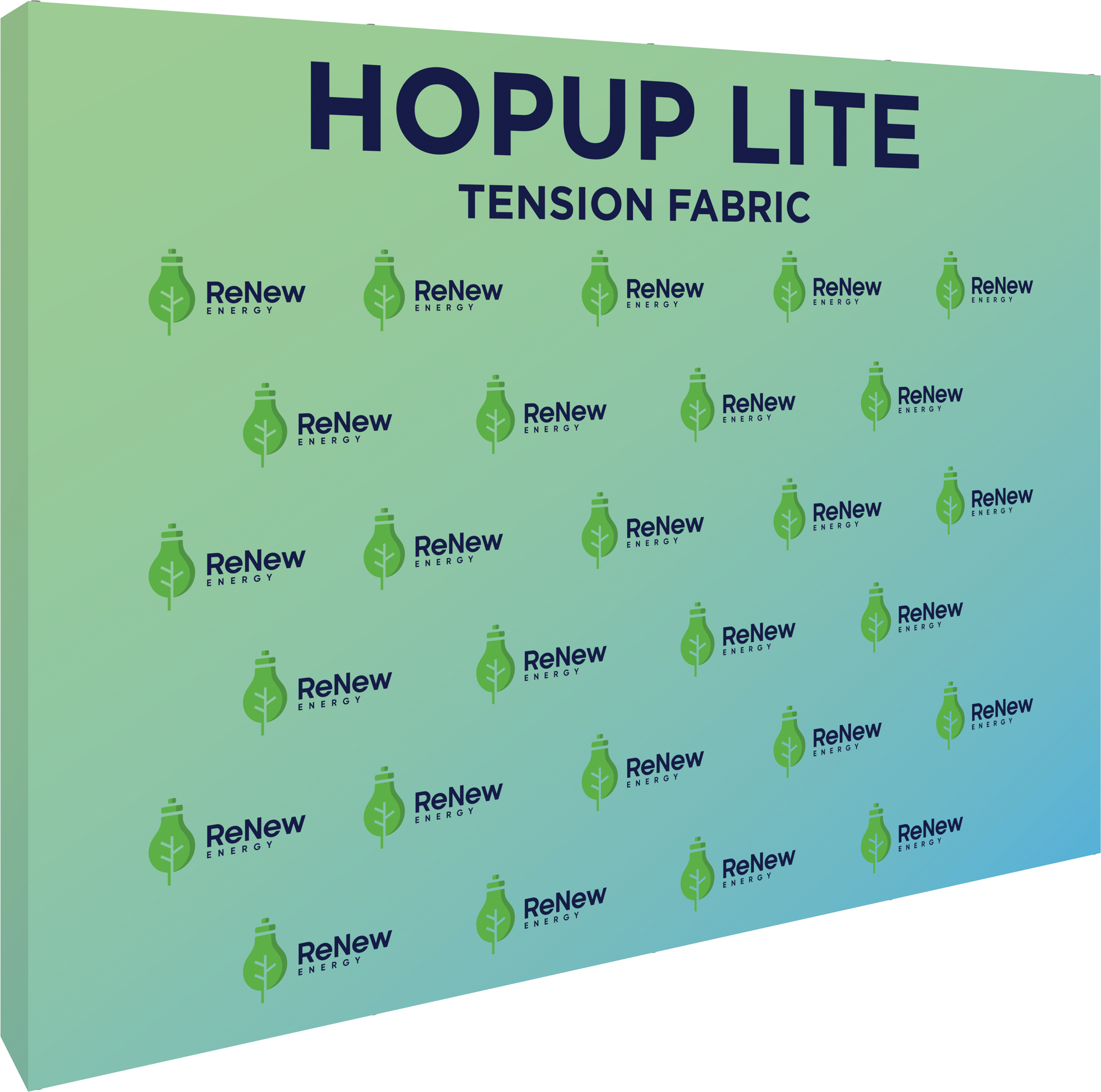 Hopup Lite 10ft Straight Full Height Tension Fabric Display