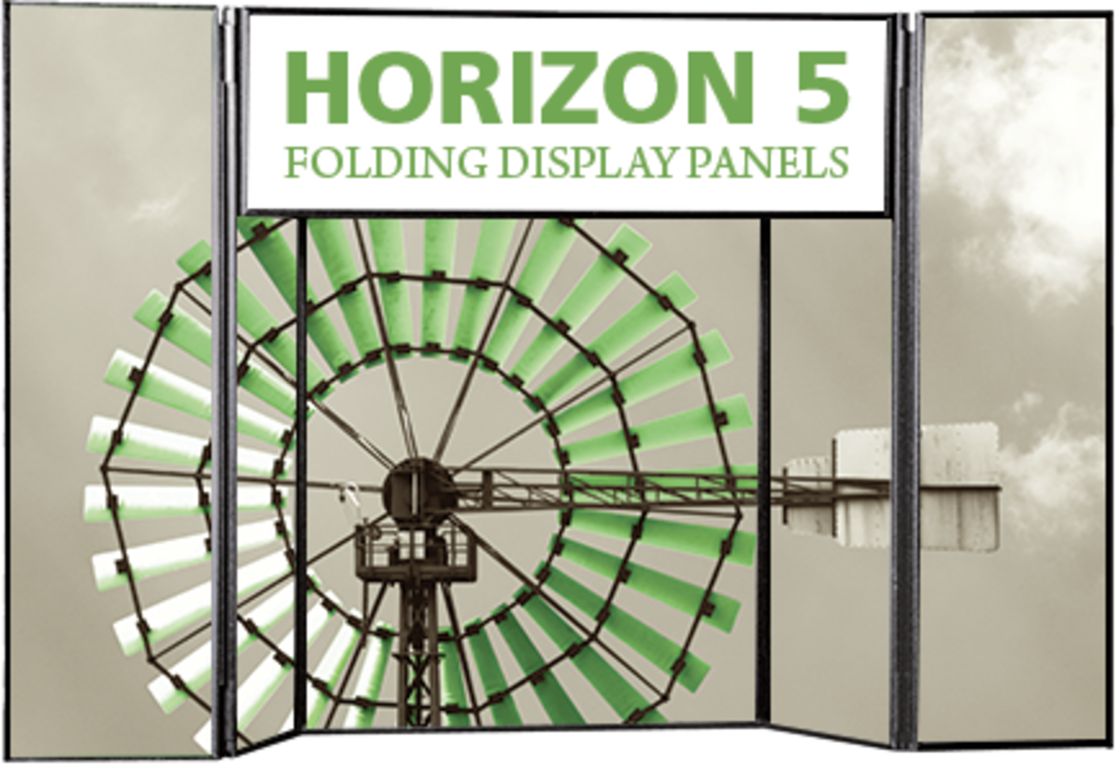 Horizon 5 Tabletop Folding Panel Display