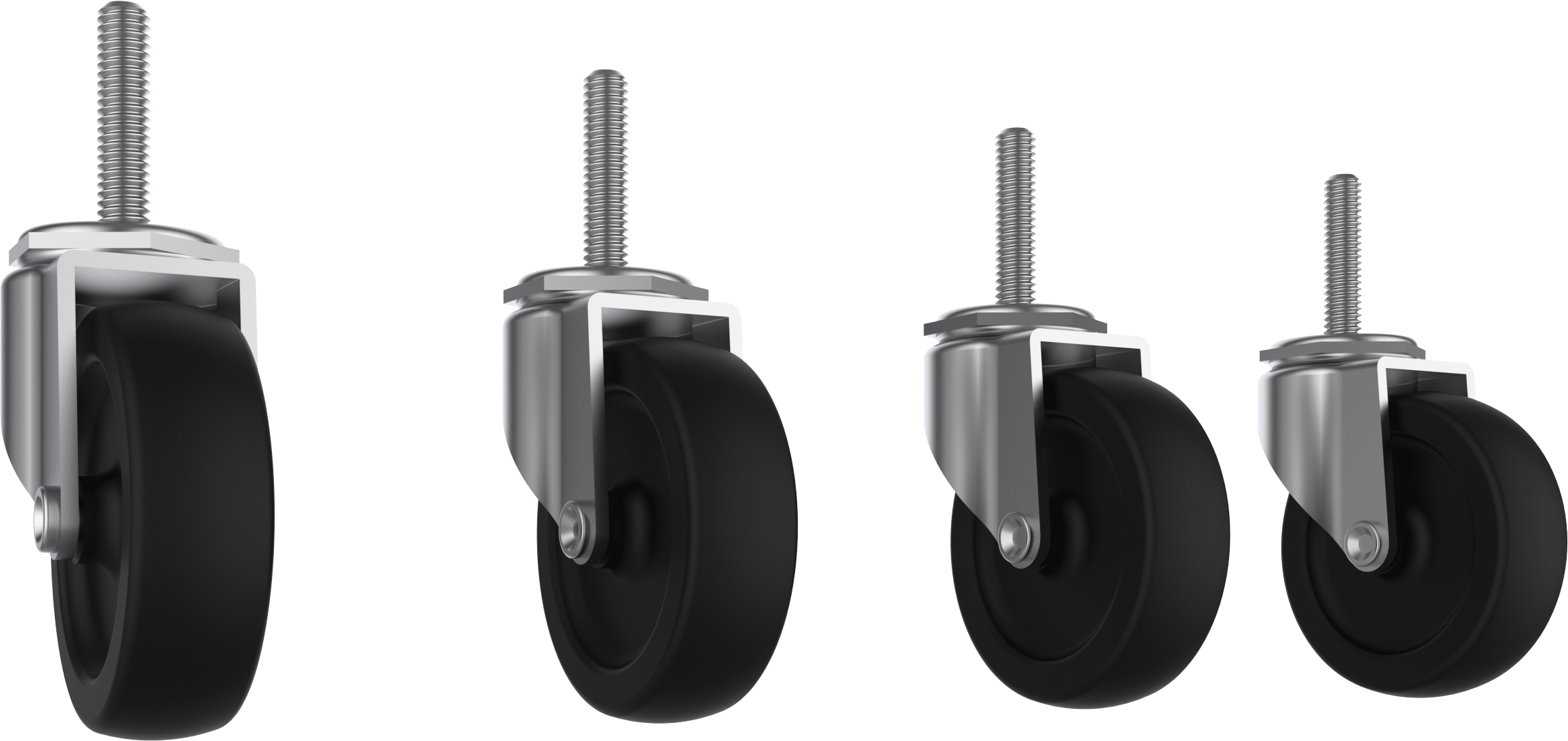 MODify 4 Pack of Casters, 2 locking, 2 non-locking