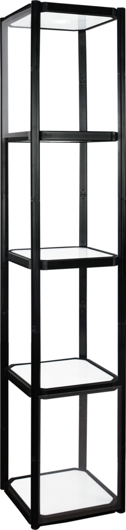 Twist Portable Display Cabinet With 4 Shelves 
