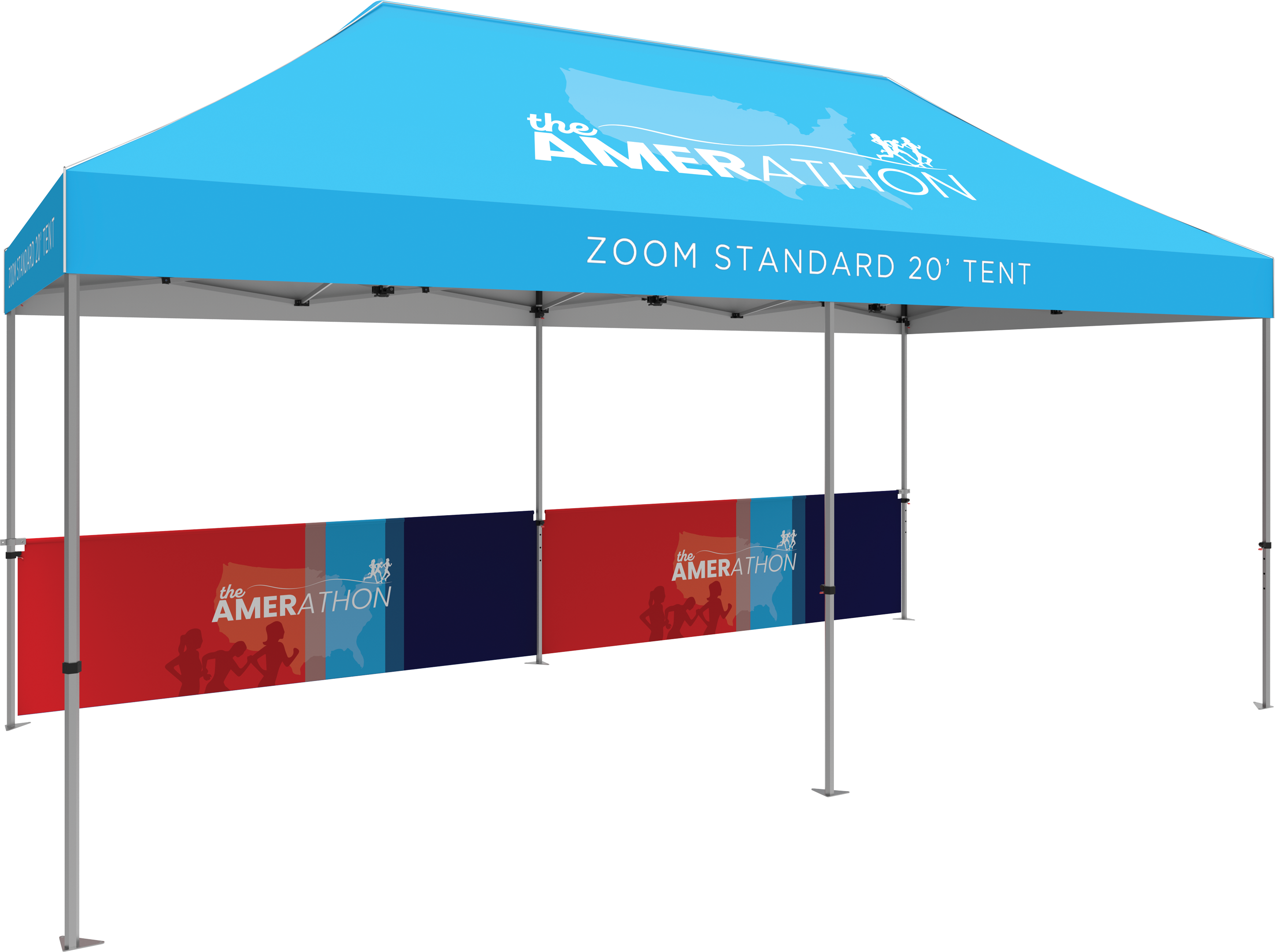 Zoom Standard 20' Popup Tent Half Wall Kit Only